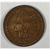 Image 1 : 1876 INDIAN CENT XF LIGHT SCRATCH ON OBVERSE