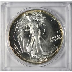 1987  GEM BU AMERICAN SILVER EAGLE ONE OUNCE .999 SILVER COIN