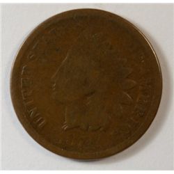 1874 INDIAN ONE CENT GOOD