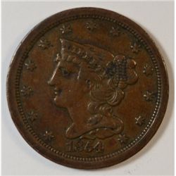 1854 HALF CENT XF-AU ORIGINAL