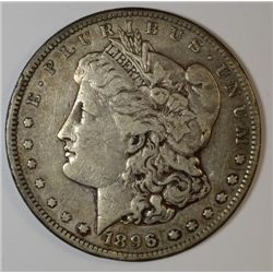 1896-S MORGAN DOLLAR ORIGINAL BORDERLINE XF