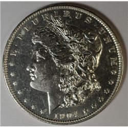 1904-O MORGAN DOLLAR MS64 DMPL REALLY NICE, TRUE DMPL!