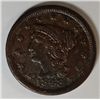 Image 1 : 1848 LARGE ONE CENT XF DARK