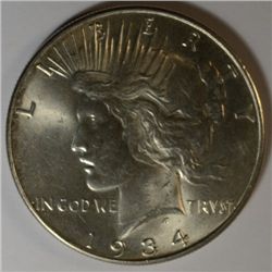 1934 PEACE DOLLAR MS64++ 100% ORIGINAL + NICE