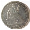 Image 1 : 1876 SEATED HALF DOLLAR VG