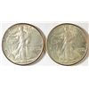Image 1 : 1939 & 1940 WALKING LIBERTY HALF DOLLARS AU+++