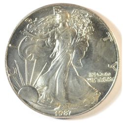 1987 SILVER AMERICAN EAGLE UNC