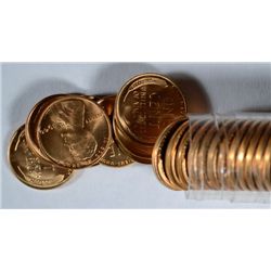 ( 50 ) COINS, ONE ROLL BU 1940 LINCOLN WHEAT CENTS