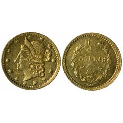 1853 round ¼ Dollar, BG-214 Low Rarity 7