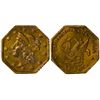Image 1 : 1854 octagonal One Dol., BG-504, Low Rarity 5 Eagle Reverse, Die State I (perfect reverse die).