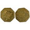 Image 1 : 1853 DERI octagonal 1 Dollar, BG-519, Low Rarity 4, Die State I (perfect reverse).
