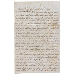"Dear Willie" Letter concerning Cal Gold