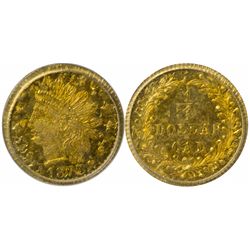 ¼ Dollar 1873 BG-874, Double Struck PCGS-62