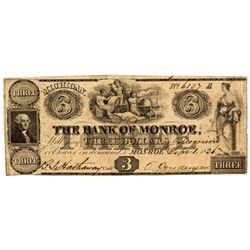 MI, Monroe--Bank of Monroe $3