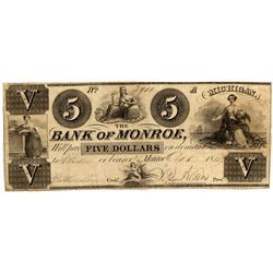 MI, Monroe--Bank of Monroe $5