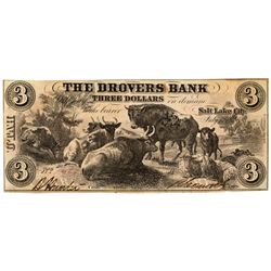 UT, Salt Lake City--Drovers Bank $3