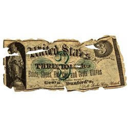 UT, Salt Lake City--Advertising $3 Note