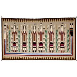 Pictorial Yei Rug with Rainbow Goddess