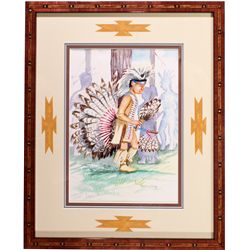 NVNative Boy Watercolor Painting