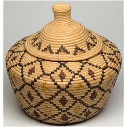 Panamint Lidded Bowl with Diamonds