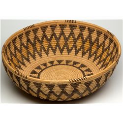 Panamint Wide Mouth Bowl with Diamond Design