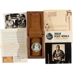 Mescalero Peace Medal and Book