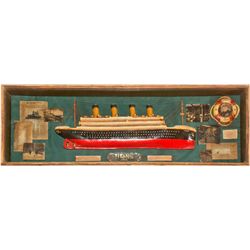 Titanic Model in Shadow Box