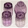 Image 1 : Purple Glass Cannisters