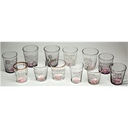 A Dozen Shot Glasses