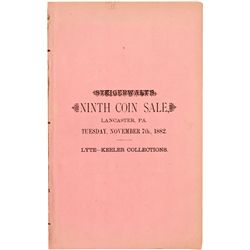 Steigerwalt's Ninth Coin Sale Catalog