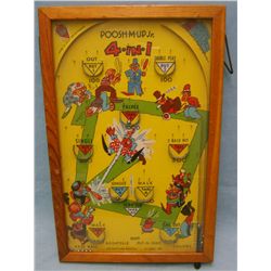 Skor-it, Poosh-M-Up Jr.,  (board game) 1933, Baseball Edition, Model 1925018, 17” tall, 11” wide