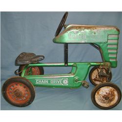 AMF Ranch Trac, antique pedal tractor, chain drive, 26”H x 34”W, light rusting