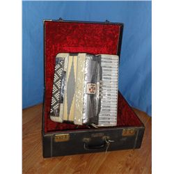 Noble Powertone accordion, w/ case