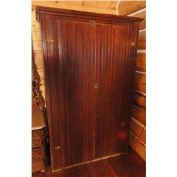 Wainscot front cabinet, 75" h x 45" w x 25" d
