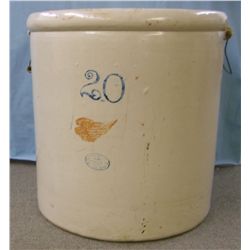 RW 20 gal. crock, 4” wing