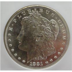 1881-S Morgan dollar, MS67