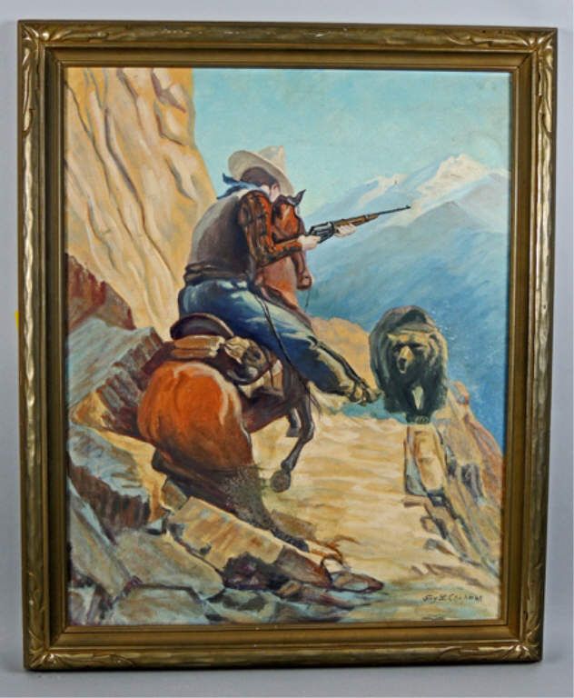 Oil on Canvas, Copy of 1895 Winchester Rifle