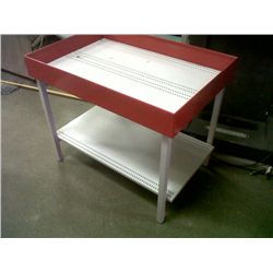 COMMERCIAL RED & GREY STOCK BIN