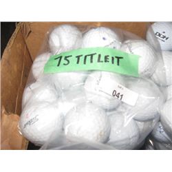 BAG OF GOLF BALLS - APPROX 75 BALLS/BAG