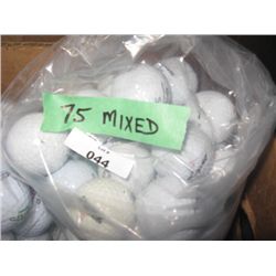 BAG OF GOLF BALLS - APPROX 75 BALLS/BAG