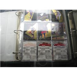 BINDER OF COLLECTOR CARDS - WHITE