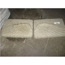 CONCRETE - PLAQUE - WINGS -2PC