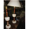 Image 1 : MILK GLASS LAMPS - 2 - ONLY 1 SHADE MILK GLASS LAMPS - 2 - ONLY 1 SHADE