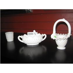 MILK GLASS - 3PC MILK GLASS - 3PC