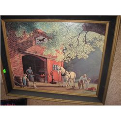 FRAMED PICTURE - BLACKSMITH