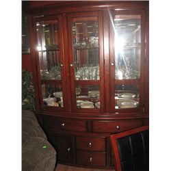 GLASS CHINA CABINET - 2PC