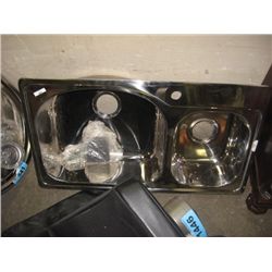 STAINLESS STEEL SINK - NEW - DOUBLE