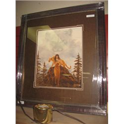 FRAMED L E PRINT "PRINCESS OF THE WILD MARGUERITE FIELDS