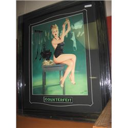 FRAMED PRINT "COUNTERFEIT" - RICHIE FAHEY