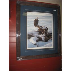 FRAMED L E PRINT "WINTER SUNRISE" ALAN HUNT ALAN HUNT